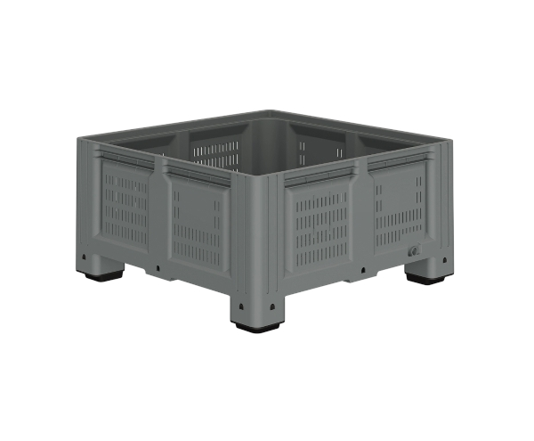 Большой контейнер 1130x1130x580 мм iBOX c перфорированными стенками и дном, на ножках